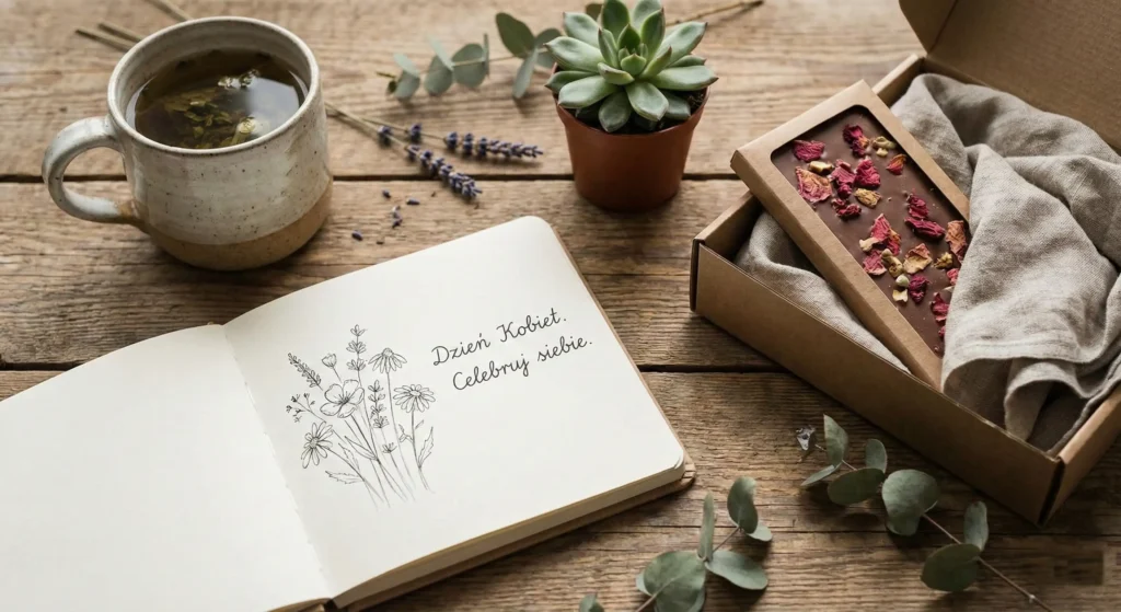 dzień kobiet - dlaczego warto wręczyć flowerbox? kaktus w ozdobnym pudełku wraz z czekoladkami prezentowymi